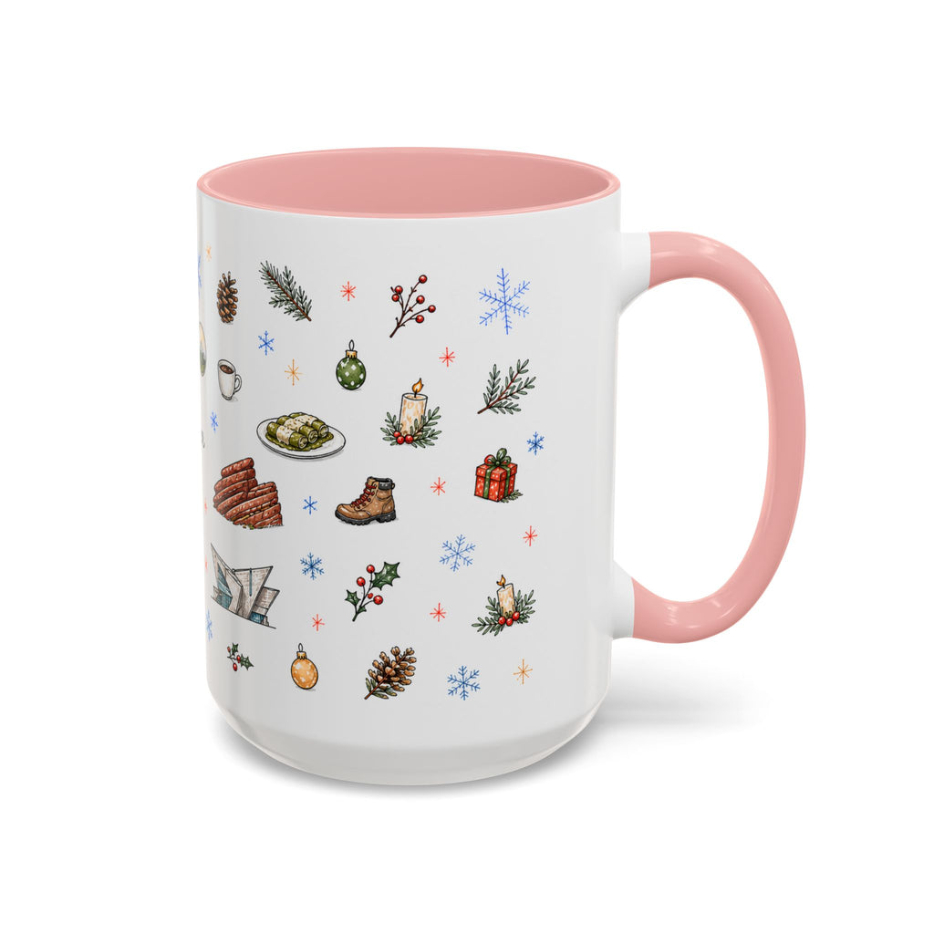 Denver Christmas Mug | Watercolor City Souvenir, Holiday Travel Gift (11oz/15oz)