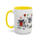 Beijing Coffee Mug | China Souvenir Travel Gift | Accent Color Ceramic 11oz 15oz
