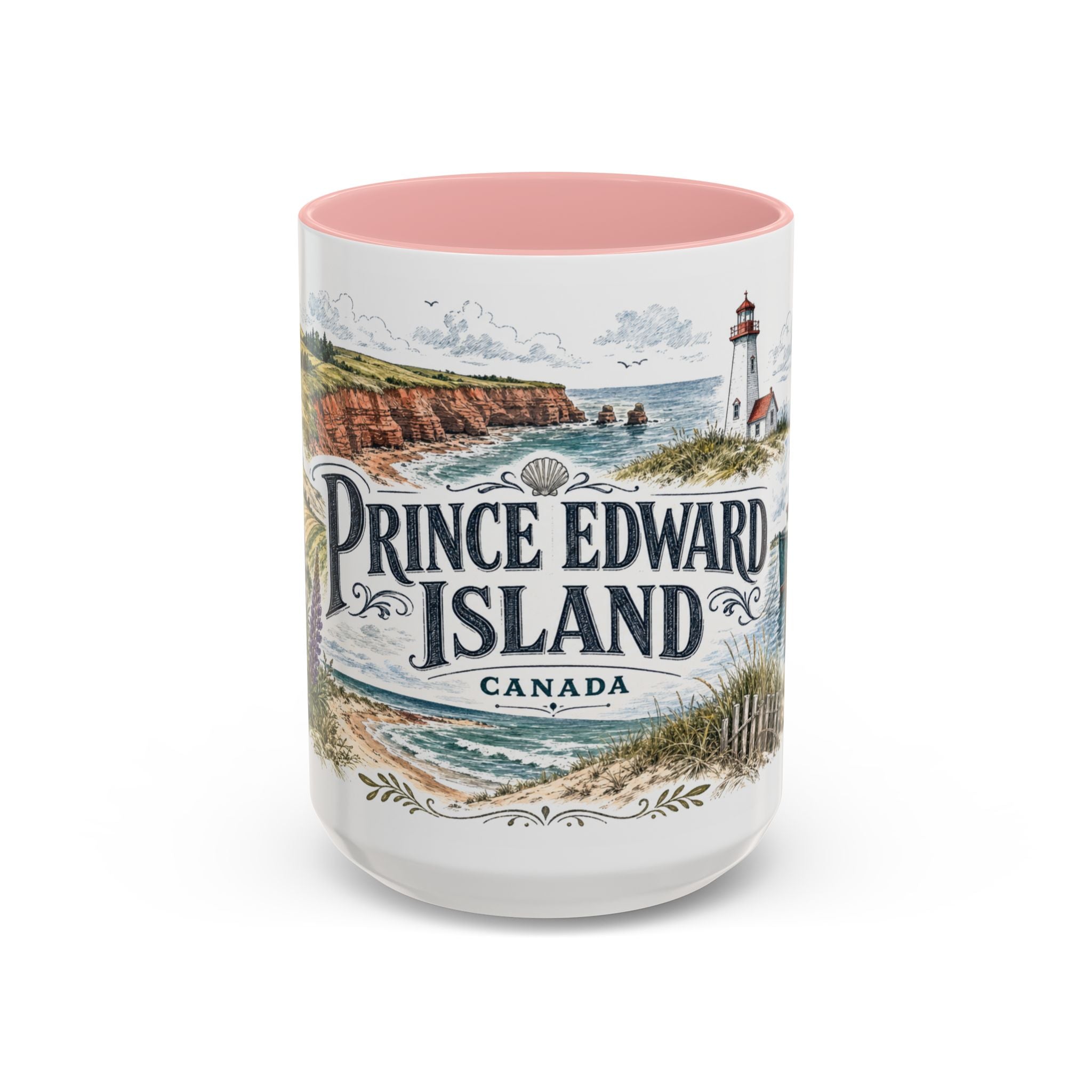 Prince Edward Island Mug, Canada Travel Souvenir, Bucket List Gift, Accent Ceramic Coffee Mug 11oz 15oz
