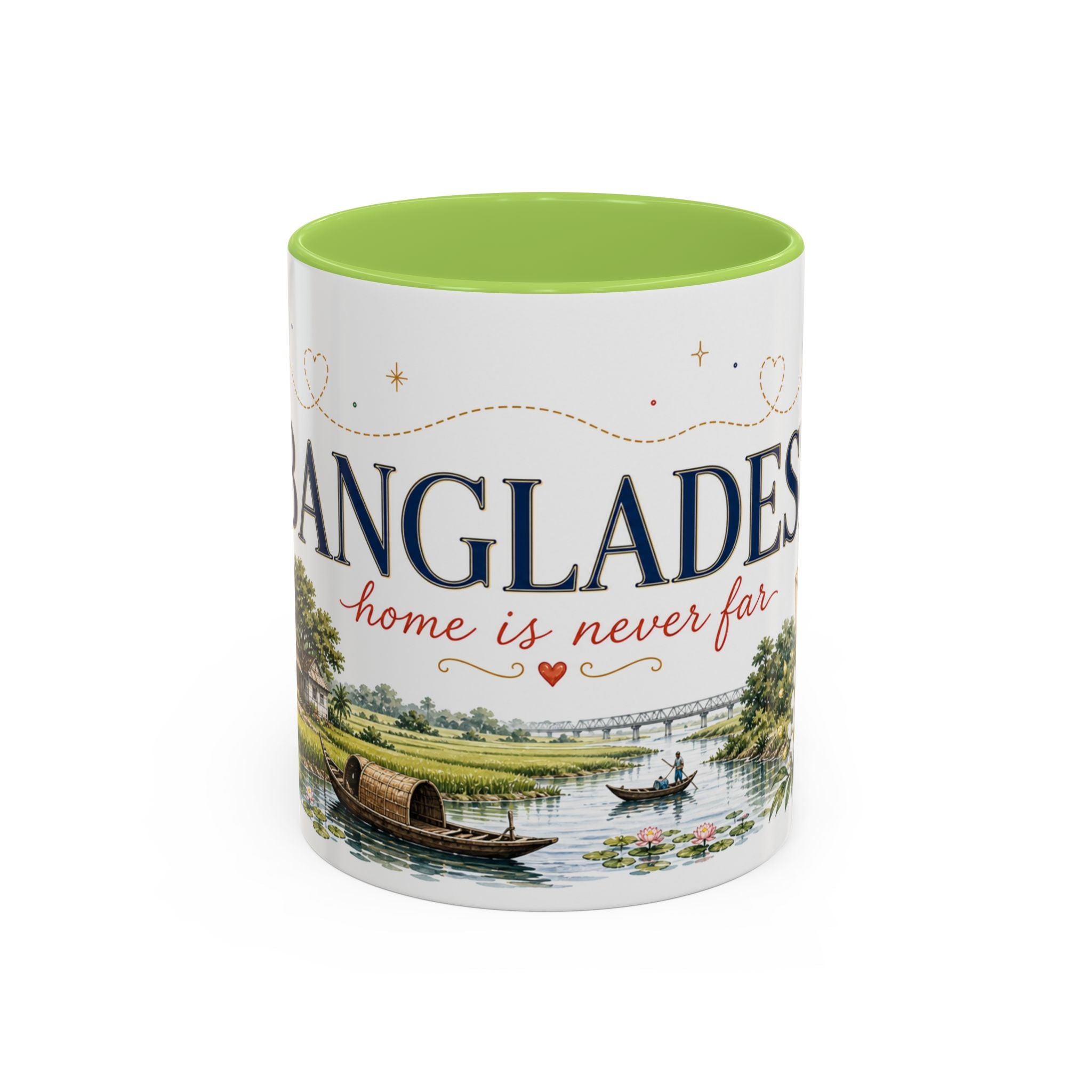 Bangladesh Home Country Mug | Moving Away Gift | Long Distance Friendship | 11 oz 15 oz Accent Mug