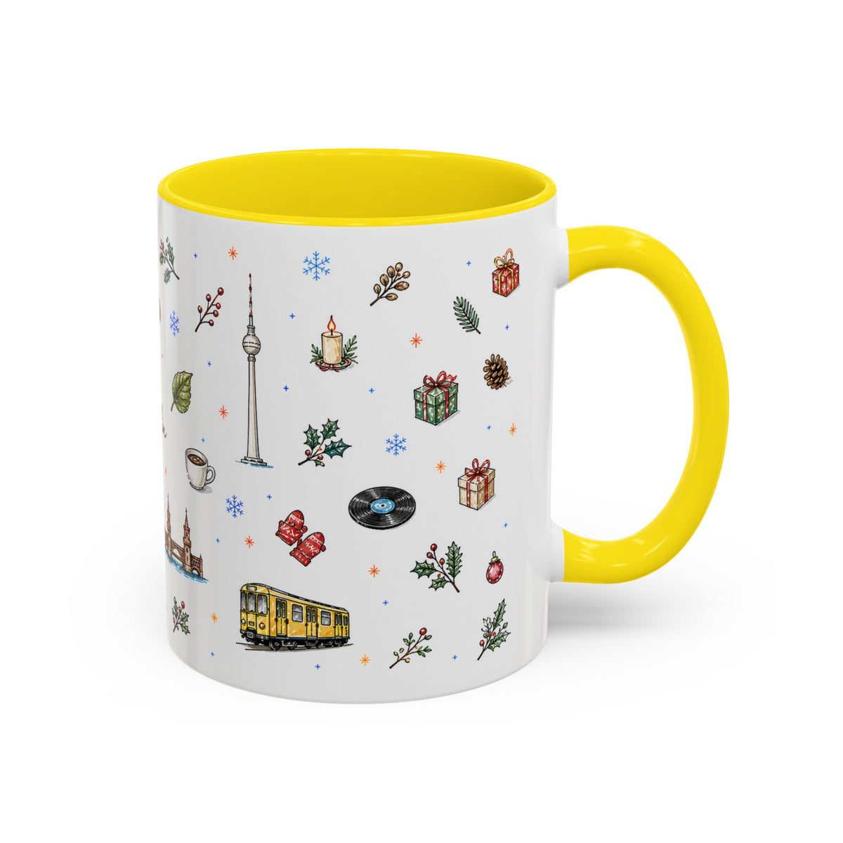 Berlin Christmas Mug | Watercolor City Souvenir, Travel Gift (11oz/15oz)