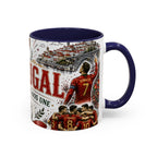 Portugal Soccer Coffee Mug | World Cup Fan Gift | Accent Color Ceramic 11oz 15oz Match Day Cup