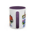 Hamburg Illustrated Travel Mug | City Souvenir Accent Coffee Mug | 11oz 15oz Ceramic Cup