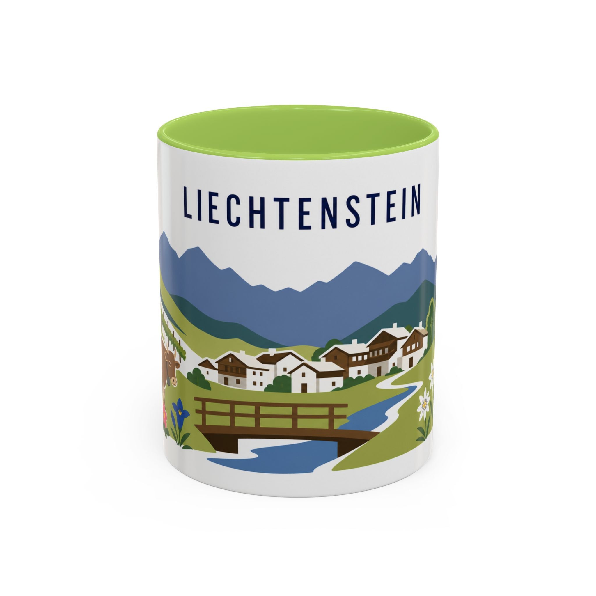 Liechtenstein Coffee Mug | Travel Souvenir Accent Mug | Country Gift Ceramic Cup 11oz 15oz