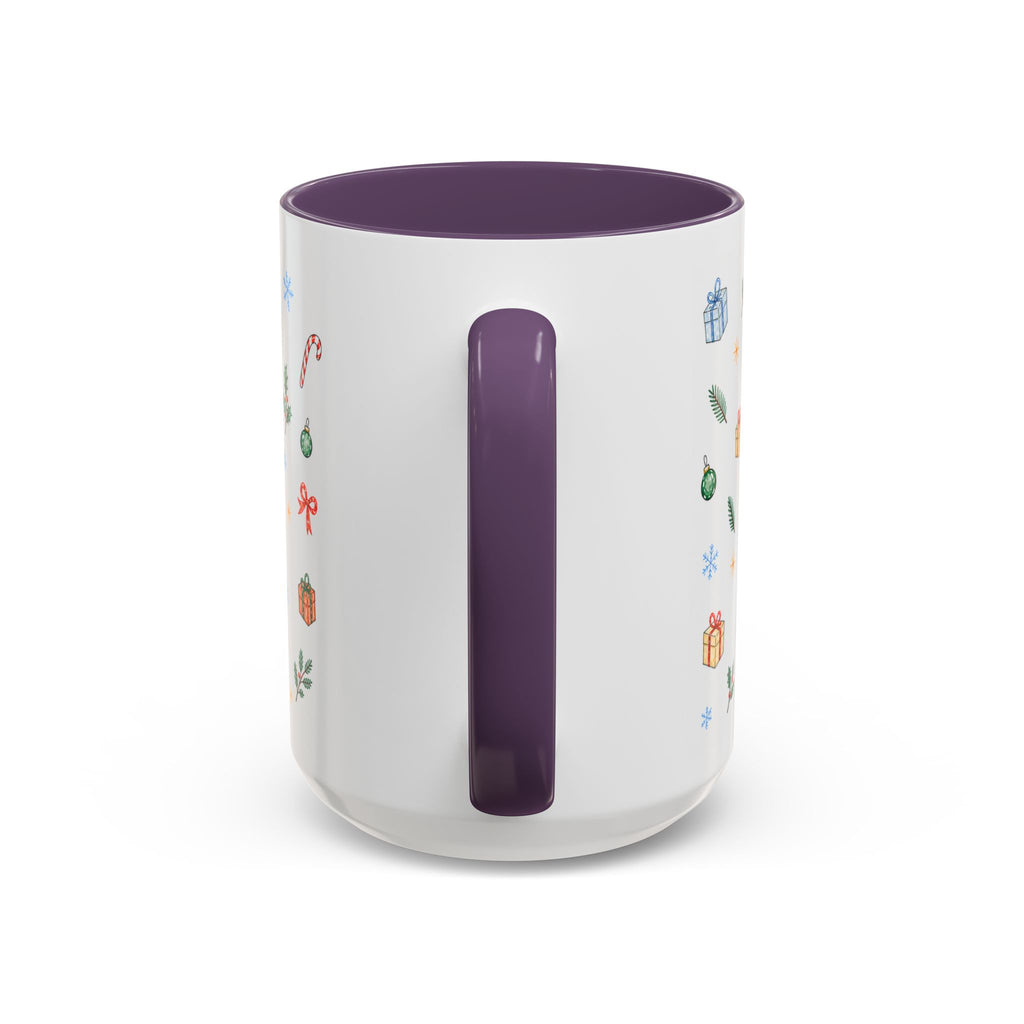 Miami Christmas Mug | Watercolor Art Deco City Souvenir (11oz/15oz)