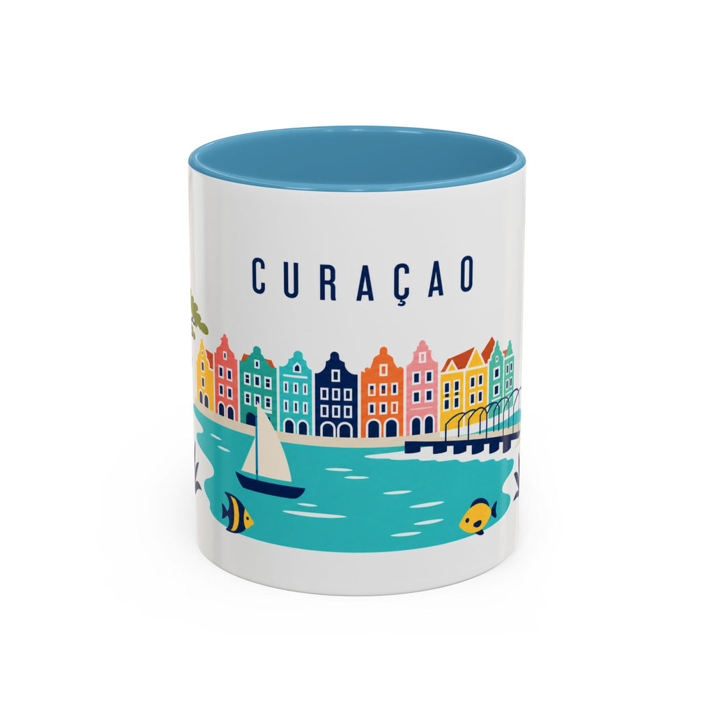 Curaçao Coffee Mug | Travel Souvenir Accent Mug | Country Gift Ceramic Cup 11oz 15oz