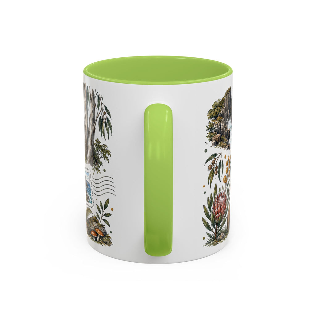 Tasmania Coffee Mug | Travel Destination Souvenir Gift | Accent Color Ceramic 11oz 15oz