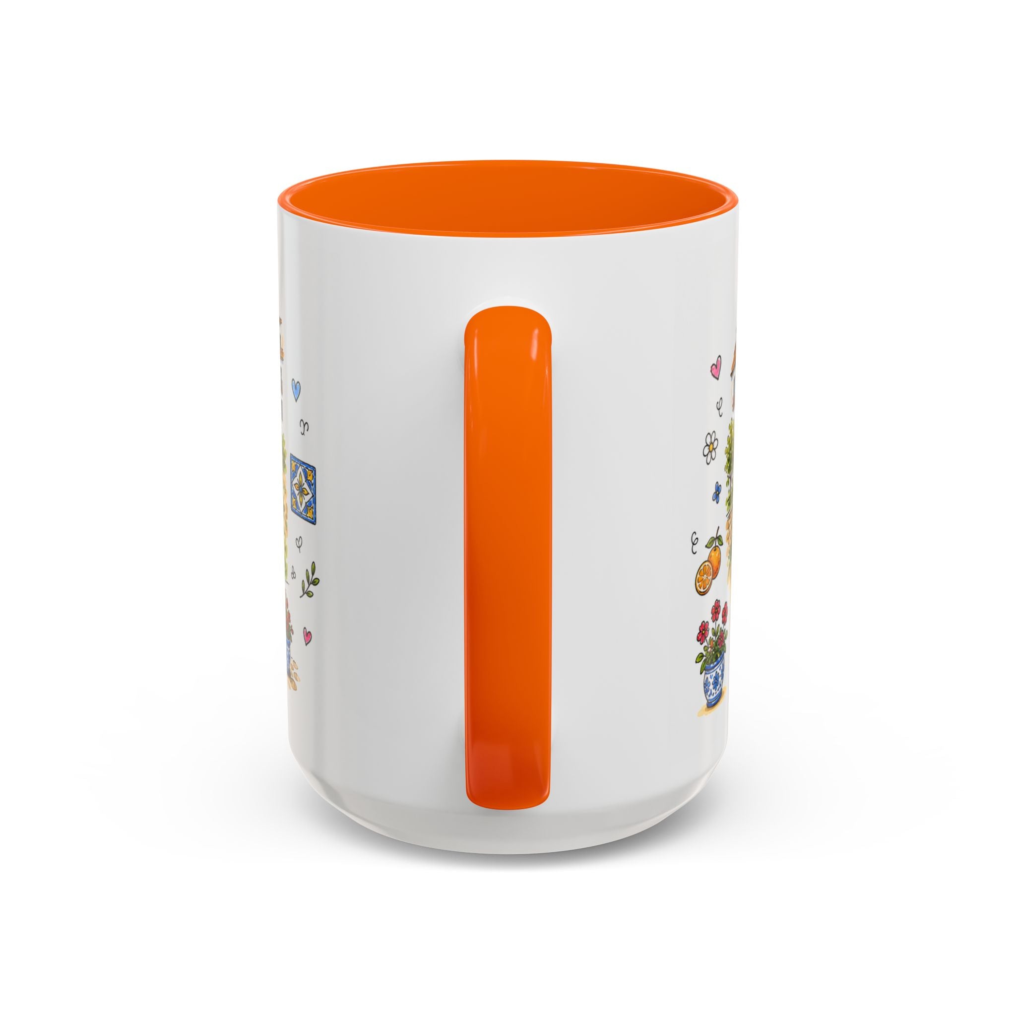 Ronda Illustrated Travel Mug | Spain Souvenir Accent Coffee Mug | 11oz 15oz Ceramic Cup
