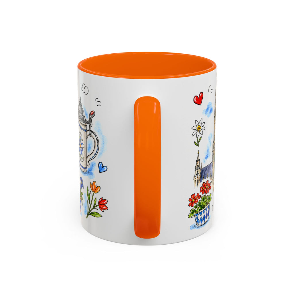 Munich Travel Mug | European City Souvenir Accent Coffee Mug | 11oz 15oz Ceramic Cup