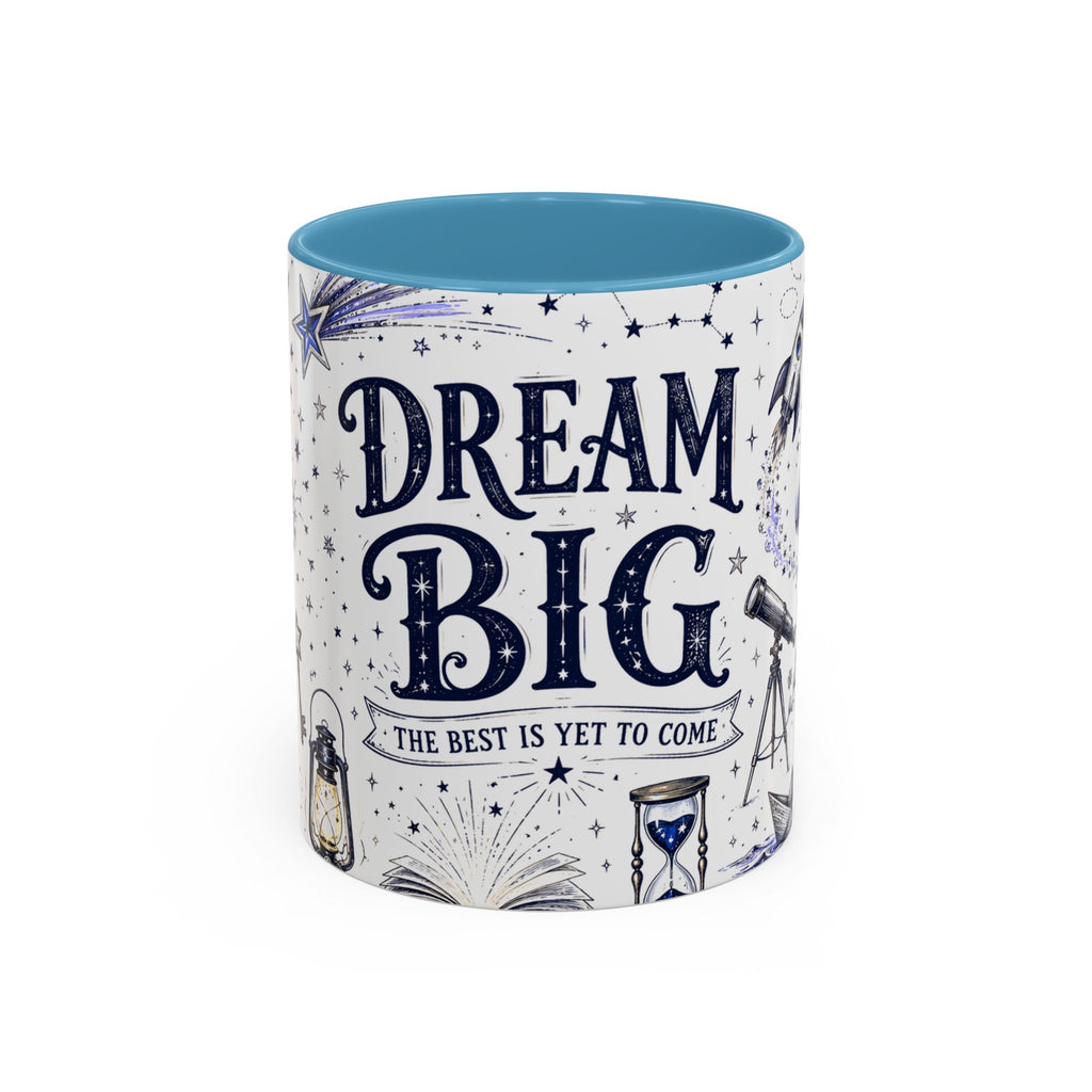 Dream Big Coffee Mug | Class of 2026 Graduation Gift | Accent Color Ceramic 11oz 15oz