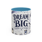 Dream Big Coffee Mug | Class of 2026 Graduation Gift | Accent Color Ceramic 11oz 15oz