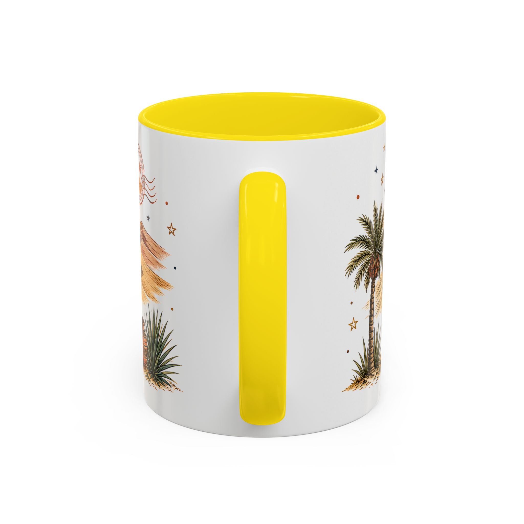 Sahara Dunes Coffee Mug | Travel Destination Souvenir Gift | Accent Color Ceramic 11oz 15oz