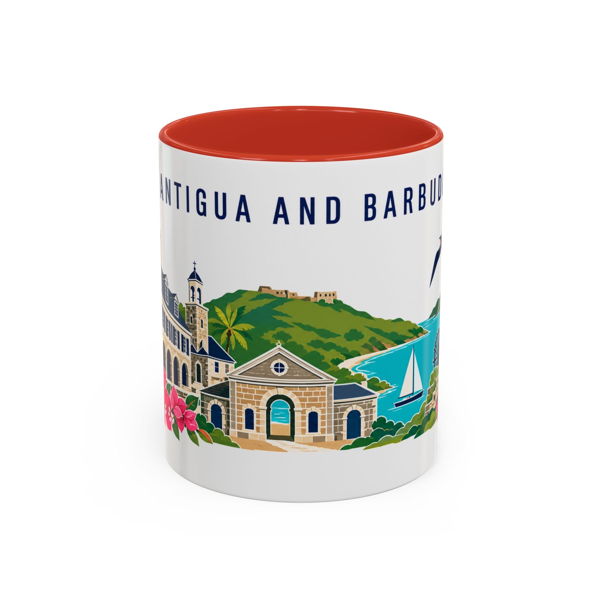 Antigua and Barbuda Coffee Mug | Travel Souvenir Accent Mug | Country Gift Ceramic Cup 11oz 15oz