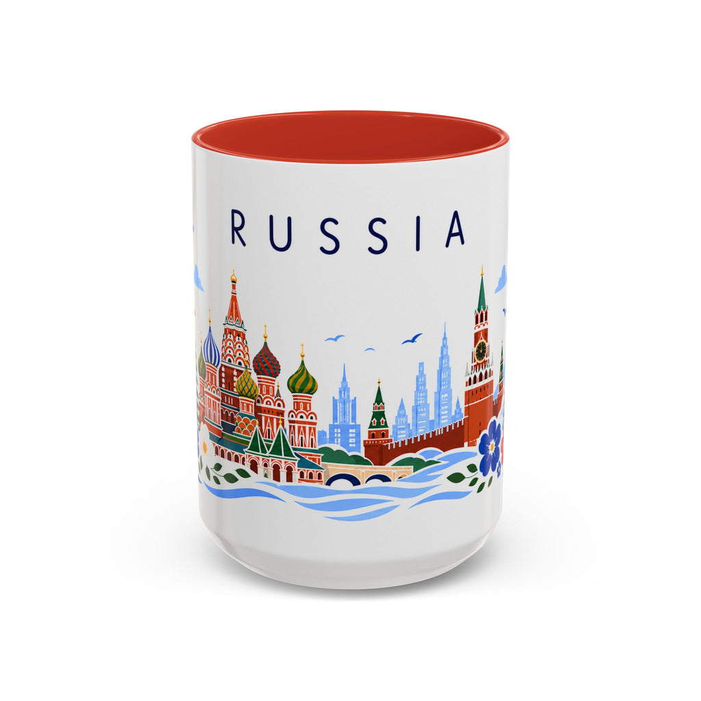 Russia Coffee Mug | Travel Souvenir Accent Mug | Place Gift Ceramic Cup 11oz 15oz