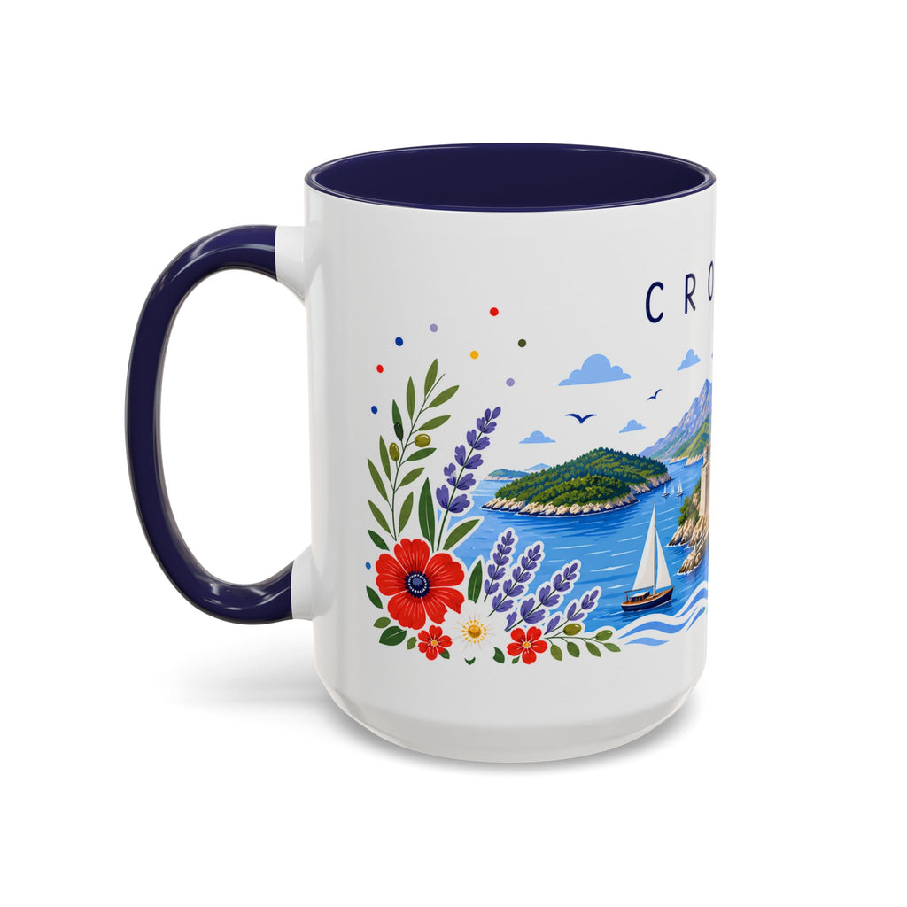 Croatia Coffee Mug | Travel Souvenir Accent Mug | Place Gift Ceramic Cup 11oz 15oz