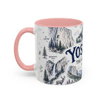 Yosemite National Park Coffee Mug | Hiking Camping Nature Gift | Accent Color Ceramic 11oz 15oz
