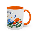 Sagittarius Zodiac Coffee Mug | Bow and Arrow Design | Astrology Birthday Gift | 11 oz 15 oz Ceramic Accent Mug