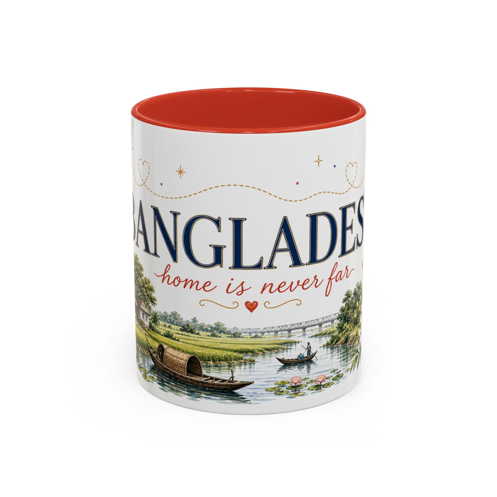 Bangladesh Home Country Mug | Moving Away Gift | Long Distance Friendship | 11 oz 15 oz Accent Mug