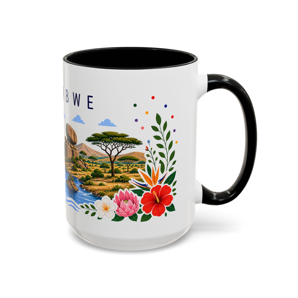 Zimbabwe Coffee Mug | Travel Souvenir Accent Mug | Place Gift Ceramic Cup 11oz 15oz