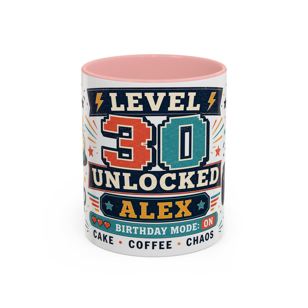 Custom Gamer Birthday Mug | Level Unlocked Name Age Coffee Cup