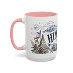 Himalaya Coffee Mug | Travel Destination Souvenir Gift | Accent Color Ceramic 11oz 15oz