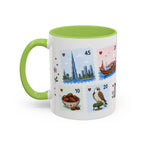 Dubai Coffee Mug | Postage Stamp Collage Mug | Travel Souvenir Accent Cup 11oz 15oz