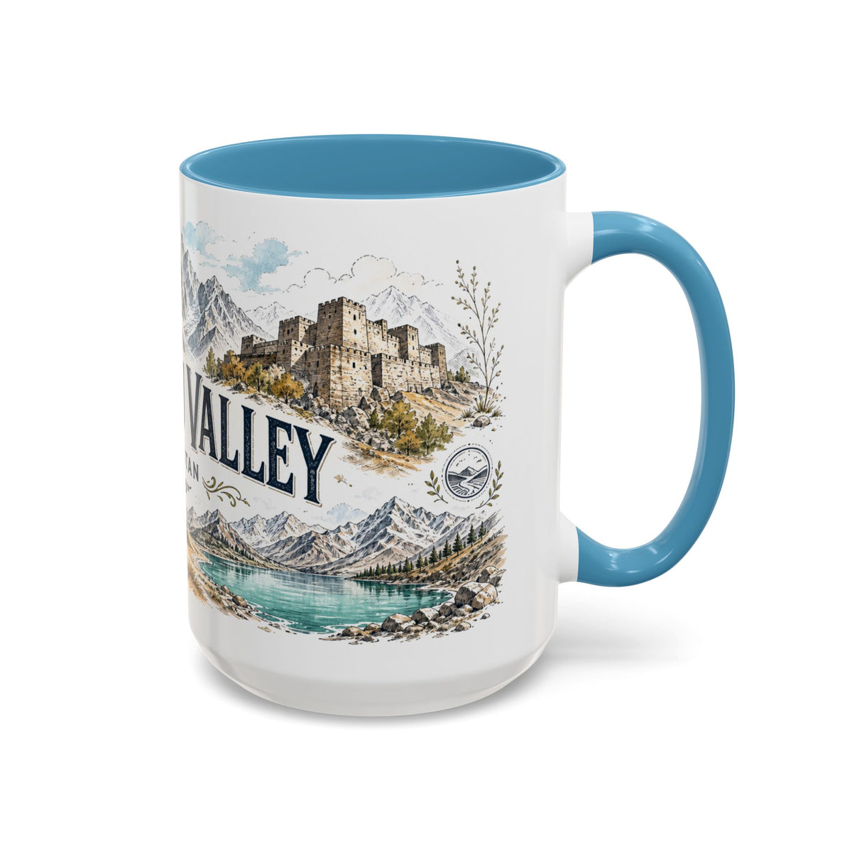 Skardu Valley Mug, Pakistan Travel Souvenir, Bucket List Gift, Accent Ceramic Coffee Mug 11oz 15oz