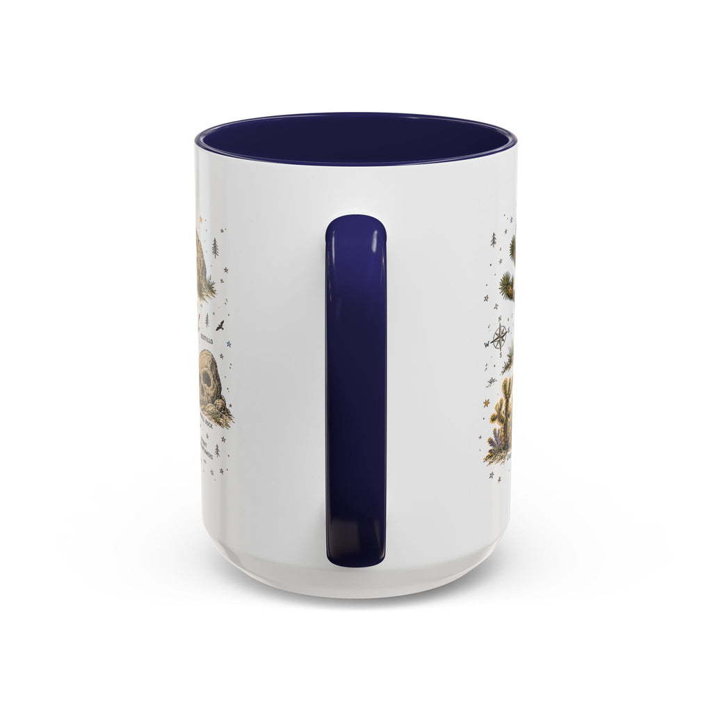 Joshua Tree Coffee Mug | National Park Desert Camping Gift | Accent Color Ceramic 11oz 15oz