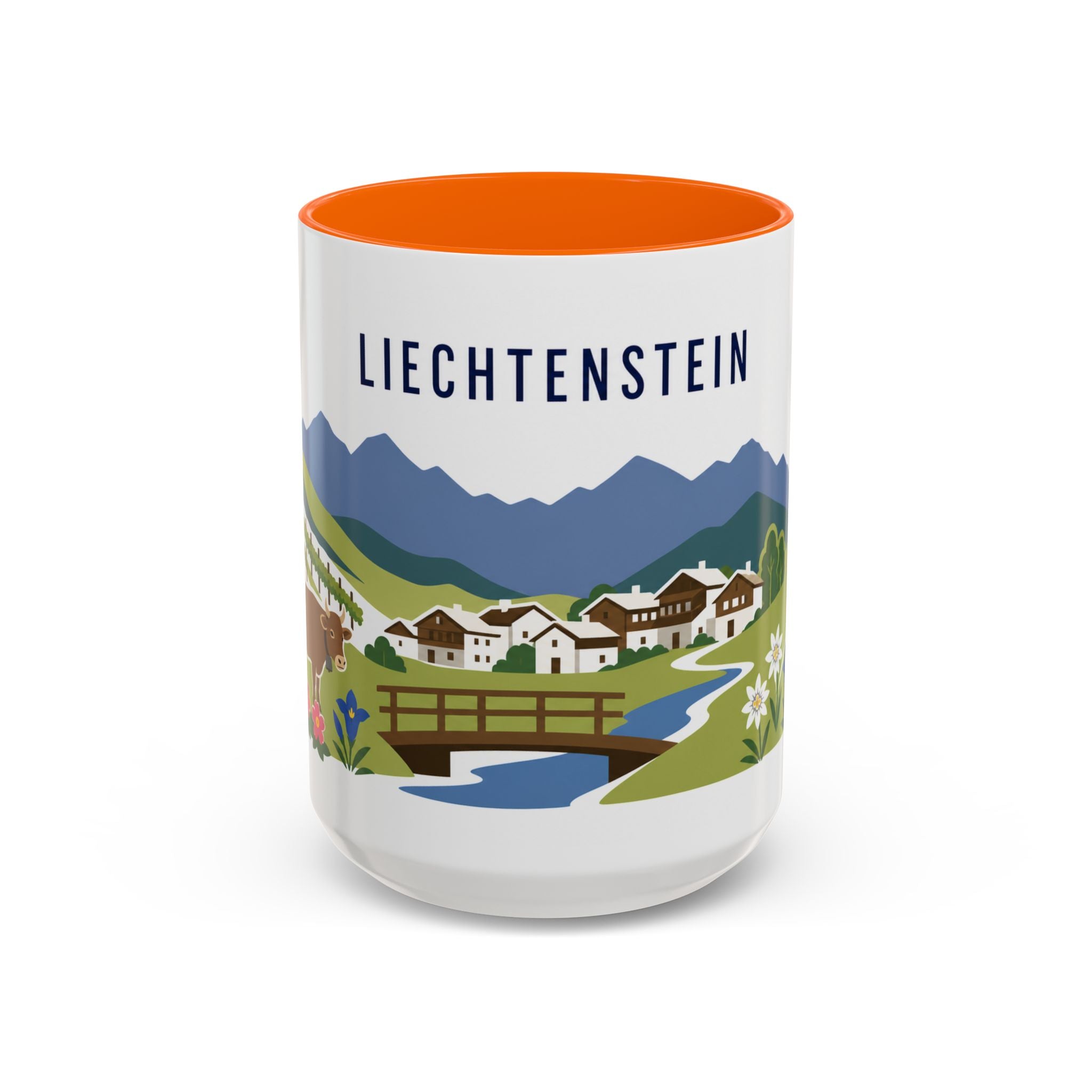 Liechtenstein Coffee Mug | Travel Souvenir Accent Mug | Country Gift Ceramic Cup 11oz 15oz