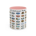 63 National Parks Mug | U.S. Parks Coffee Cup | Park Bucket List Gift | Road Trip Hiking Camping Souvenir