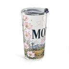 Montana State Flower 20oz Tumbler | Bitterroot Botanical State Flower Gift | Insulated Stainless Steel Travel Cup