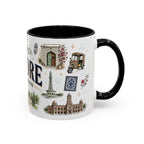 Lahore Coffee Mug | Pakistan Souvenir Travel Gift | Accent Color Ceramic 11oz 15oz