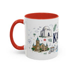 Karachi Coffee Mug | Pakistan Souvenir Travel Gift | Accent Color Ceramic 11oz 15oz