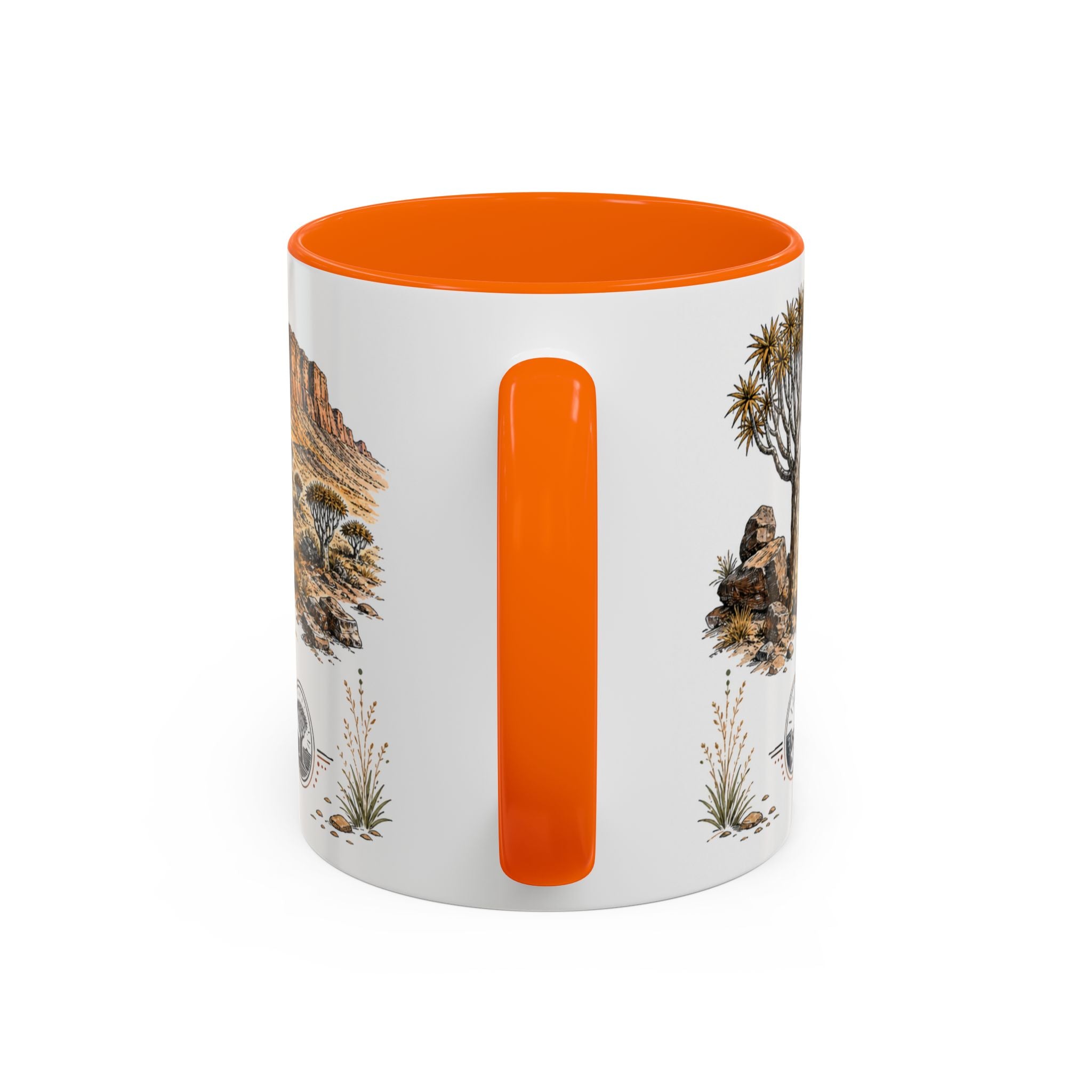 Fish River Canyon Mug, Namibia Travel Souvenir, Bucket List Gift, Accent Ceramic Coffee Mug 11oz 15oz