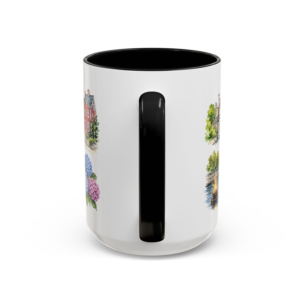 Providence Illustrated Travel Mug | City Souvenir Accent Coffee Mug | 11oz 15oz Ceramic Cup
