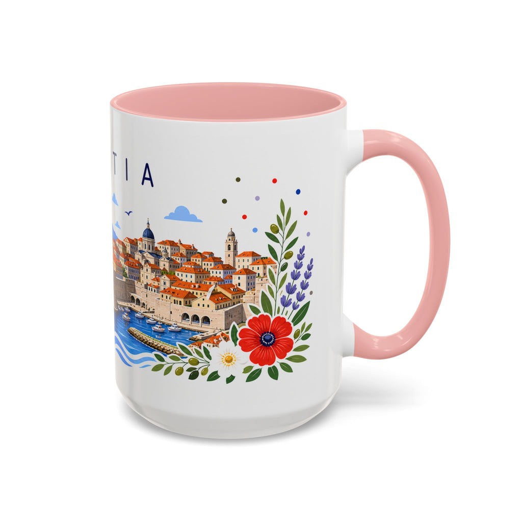 Croatia Coffee Mug | Travel Souvenir Accent Mug | Place Gift Ceramic Cup 11oz 15oz