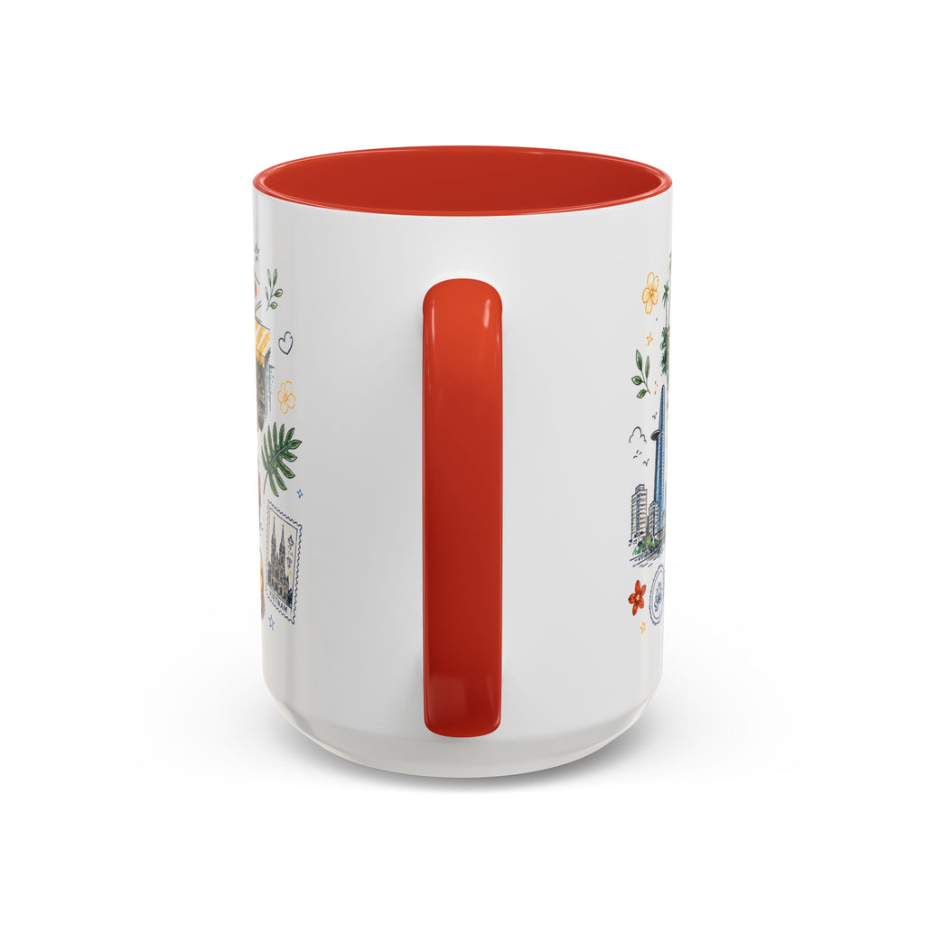 Ho Chi Minh City Coffee Mug | Vietnam Souvenir Travel Gift | Accent Color Ceramic 11oz 15oz