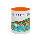 Saint Barthélemy Coffee Mug | Travel Souvenir Accent Mug | Country Gift Ceramic Cup 11oz 15oz