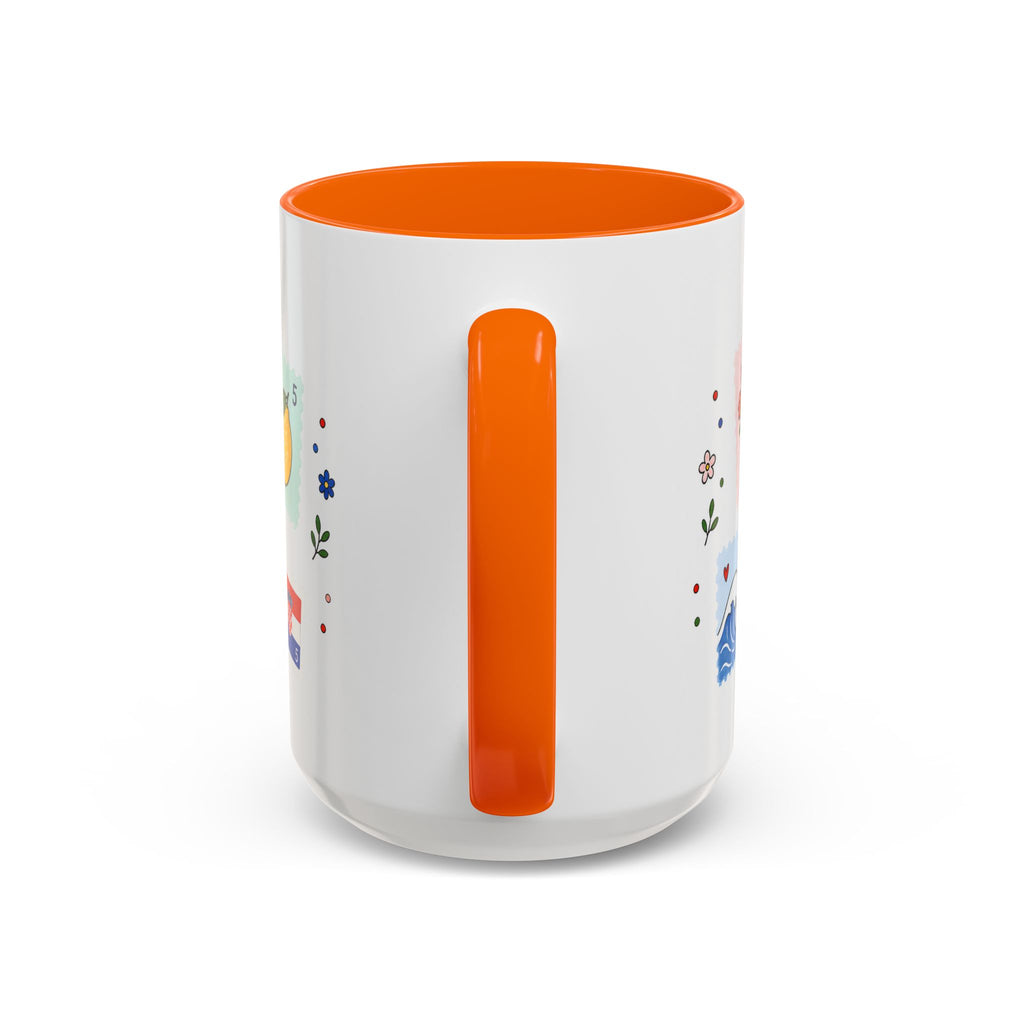 Dubrovnik Coffee Mug | Postage Stamp Collage Mug | Travel Souvenir Accent Cup 11oz 15oz