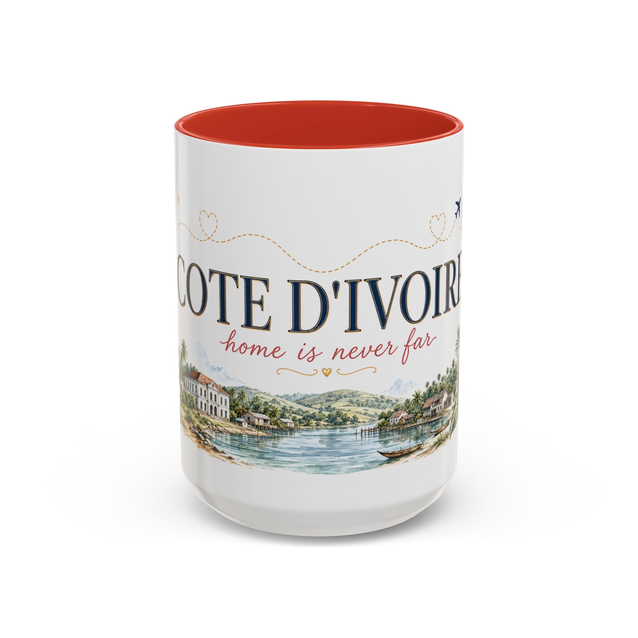 Cote d'Ivoire Home Country Mug | Moving Away Gift | Long Distance Friendship | 11 oz 15 oz Accent Mug