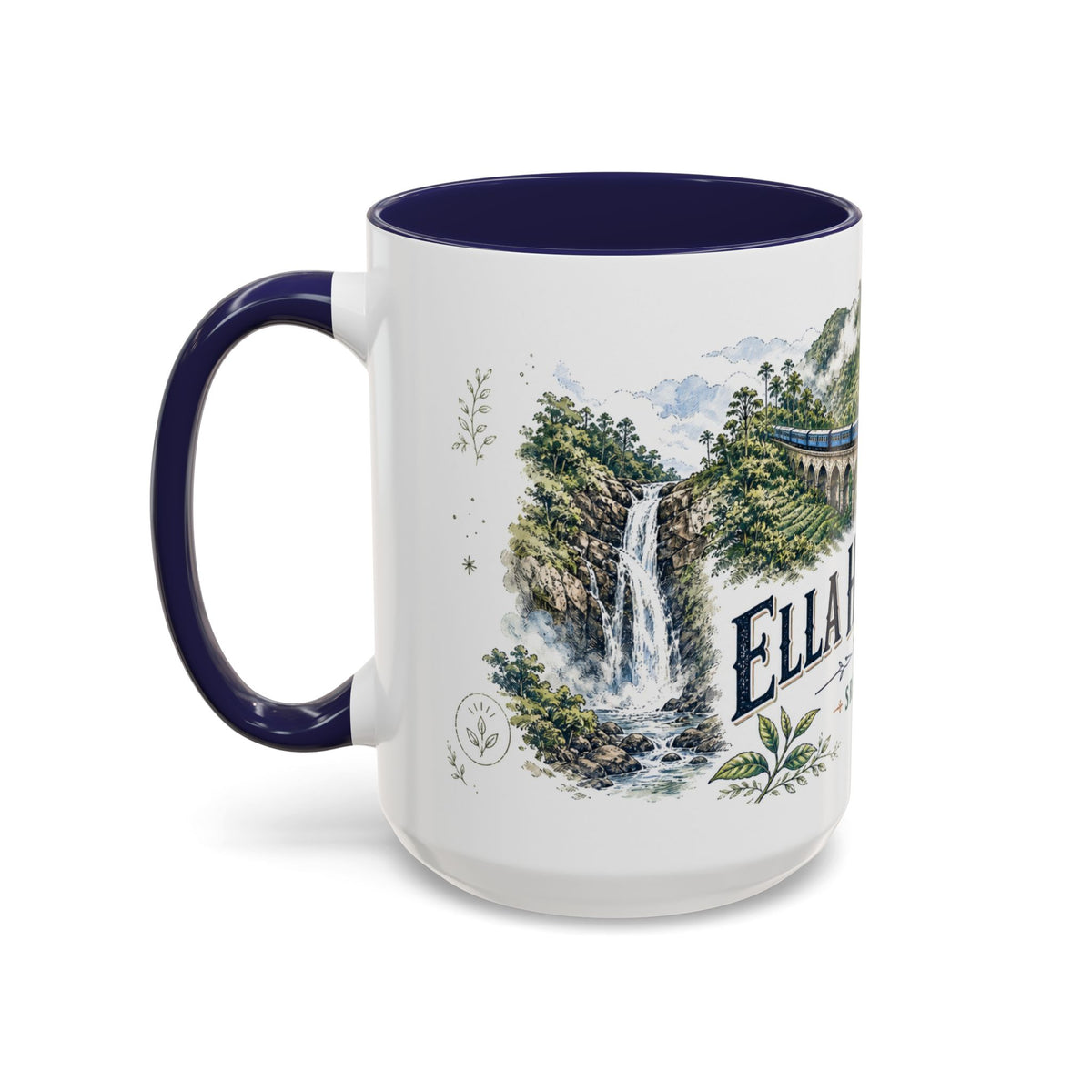 Ella Highlands Mug, Sri Lanka Travel Souvenir, Bucket List Gift, Accent Ceramic Coffee Mug 11oz 15oz