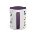 New Year Party Mug | Balloon Popper Watercolor Celebration Gift | Accent Cup 11oz 15oz