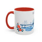 Busan Coffee Mug | South Korea Travel Souvenir | Porcelain Decal City Gift | 11oz 15oz Accent Mug