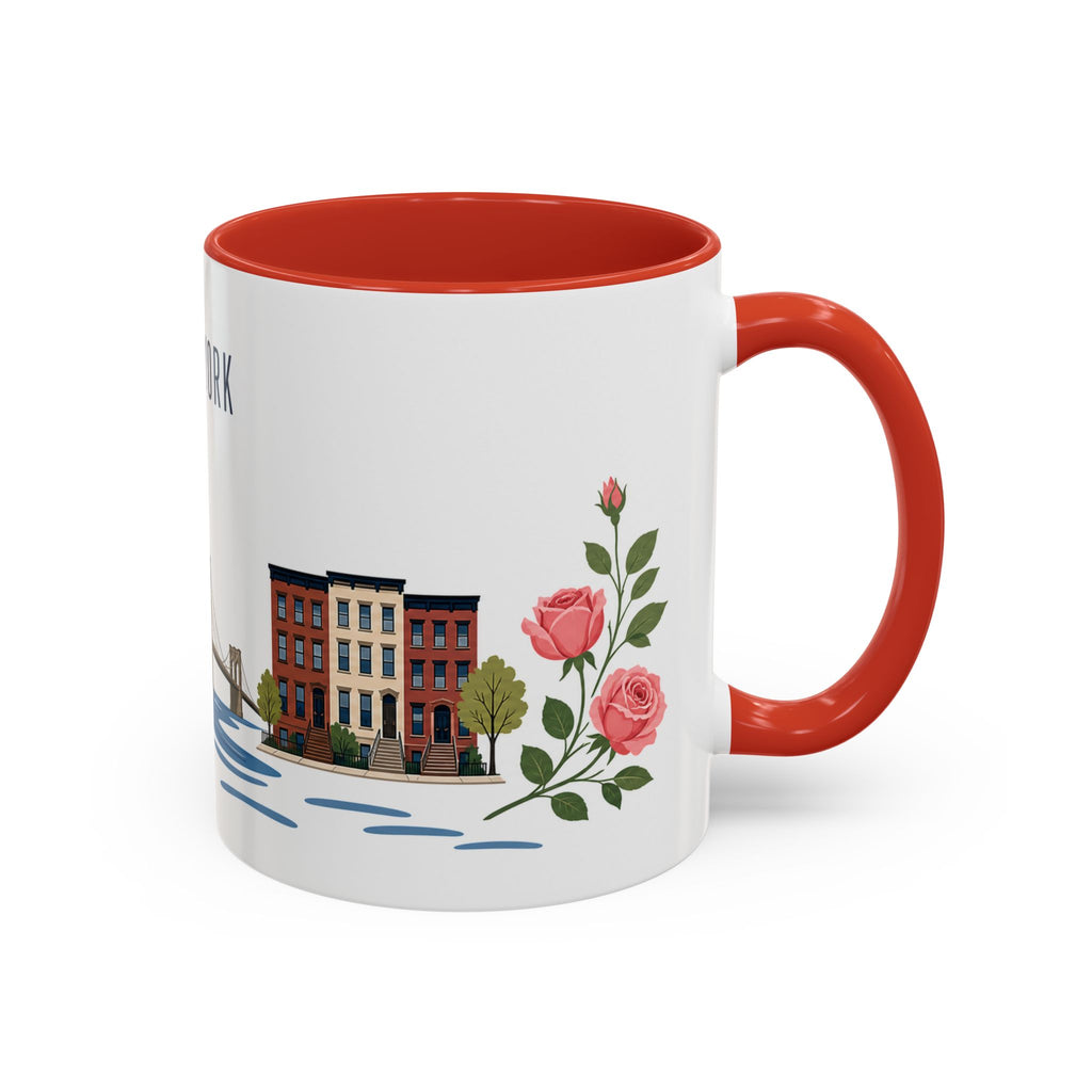 New York Coffee Mug | United States Travel Souvenir | Porcelain Decal City Gift | 11oz 15oz Accent Mug