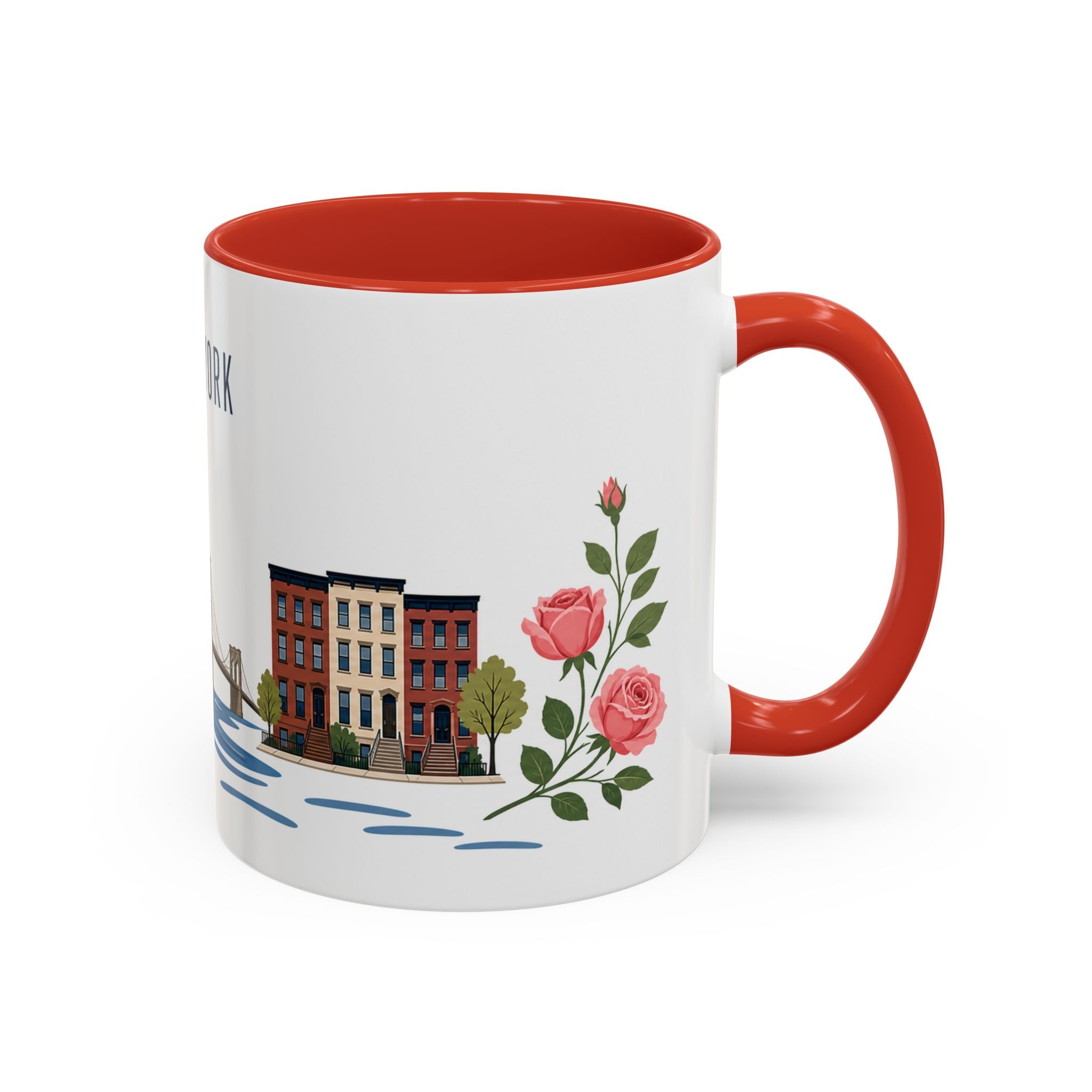 New York Coffee Mug | United States Travel Souvenir | Porcelain Decal City Gift | 11oz 15oz Accent Mug