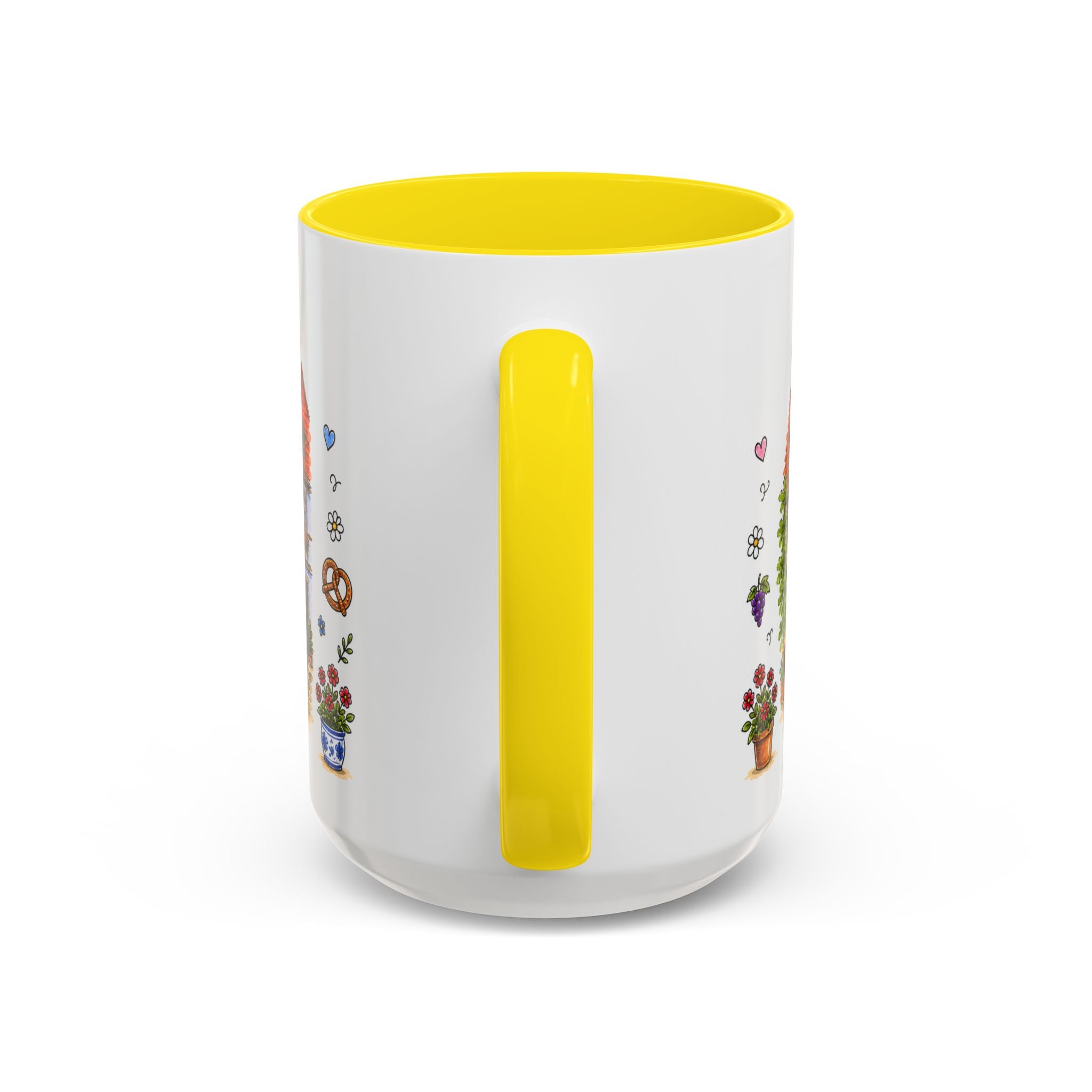 Rothenburg Illustrated Travel Mug | Germany Souvenir Accent Coffee Mug | 11oz 15oz Ceramic Cup