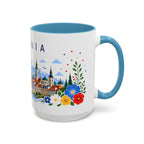 Romania Coffee Mug | Travel Souvenir Accent Mug | Place Gift Ceramic Cup 11oz 15oz
