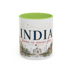 India Home Country Mug | Moving Away Gift | Long Distance Friendship | 11 oz 15 oz Accent Mug
