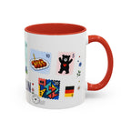 Berlin Coffee Mug | Postage Stamp Collage Mug | Travel Souvenir Accent Cup 11oz 15oz