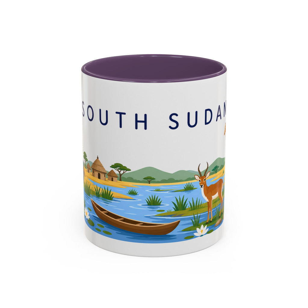 South Sudan Coffee Mug | Travel Souvenir Accent Mug | Country Gift Ceramic Cup 11oz 15oz